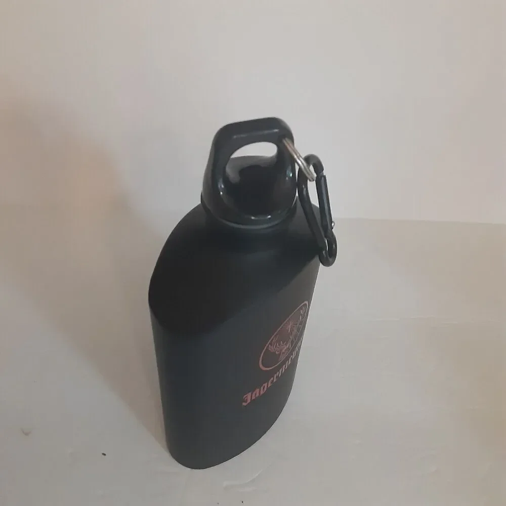 Jaegermeister Aluminum Flask Wolfenbuttel w/ Belt ring Masculine Hearty